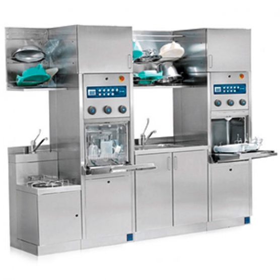 Ausgussraumeinrichtung: Reinigungs und Desinfektionsautomaten